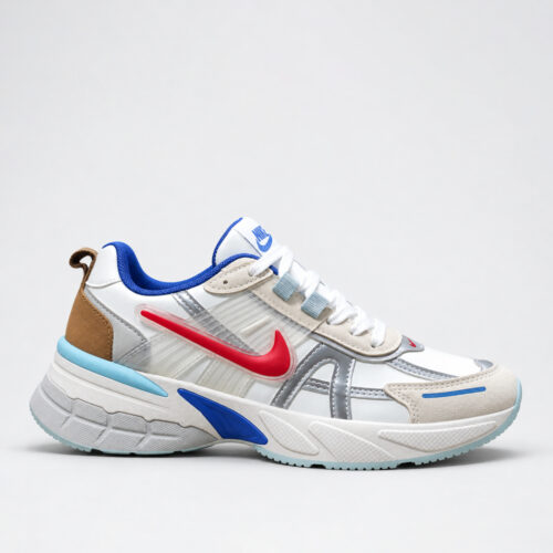 Кроссовки Nike V2K Run White/Blue/Red фабричное исполнение популярного силуэта фото 13